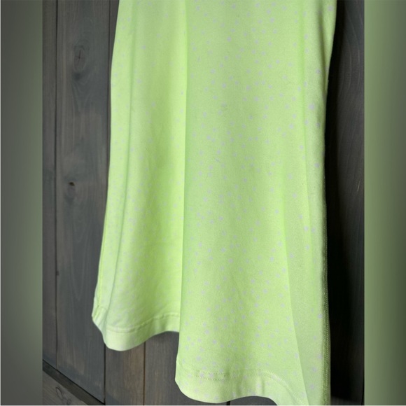 ladies Reversible Racerback Lululemon. Petit Dot Faded Zap lime bright green top - Picture 10 of 13
